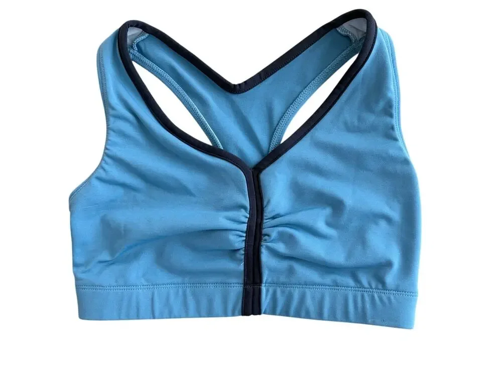 vintage y2k blue ruched sports bra pro spirit size small